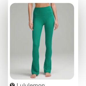 Lululemon Athletica Green Flare Pants- NWOT